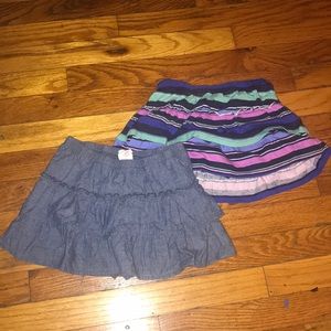 2 flouncy skirts